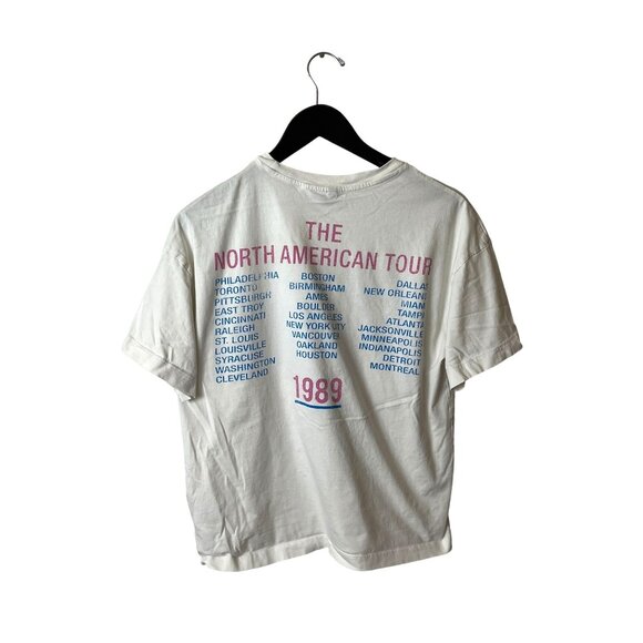 The Rolling Stone Steel Wheels Tour T Shirt Womens White Small S Single Band - Picture 3 of 16